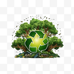 生态持续图片_世界环境日减少重复使用回收