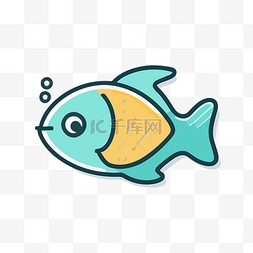鱼网站图片_网站的轮廓鱼设计 向量