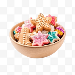 糖果盒食品图片_一碗美味的自制圣诞饼干