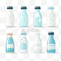 喝牛奶婴儿图片_婴儿奶瓶剪贴画