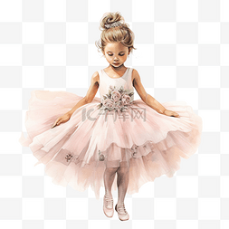 舞女线条图片_穿着芭蕾舞短裙的可爱芭蕾舞演员