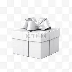 礼物盒点缀图片_白色礼品盒礼物