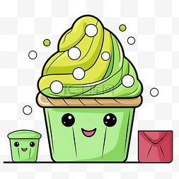 绿色冰淇淋图片_绿色冰淇淋按数字颜色 squishmallow 