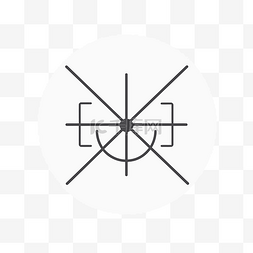 移动或网络矢量图的对角线符号图