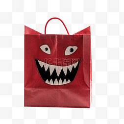 销售搞笑图片图片_购物红纸袋搞笑德古拉