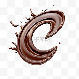 巧克力流效果符号百分比标记
