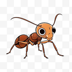 肢图片_昆虫可爱蚂蚁线性涂鸦