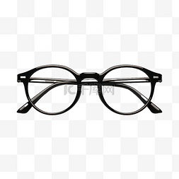 太眼镜图片_现实的黑眼镜顶视图