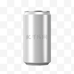 铝罐饮料图片_空白铝罐的 3d 插图