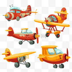 各种各样的月饼图片_飞机剪贴画 这些小飞机色彩缤纷