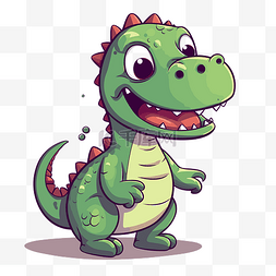 卡通恐龙矢量图片_簡單的恐龍