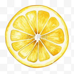 柠檬片果汁图片_水彩柠檬片剪贴画