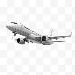 白色飞机图片_飞行的飞机 喷气式飞机 客机