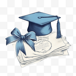 成就奖授予文凭概念毕业证书与邮