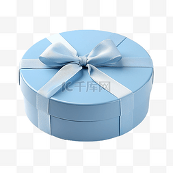 圣礼盒图片_蓝色圆形礼盒