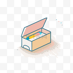 盒子里面图片_里面有一支铅笔的盒子 向量