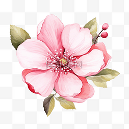 可爱的粉花图片_可愛的粉紅色花朵插畫