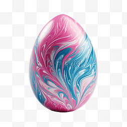 粉色和蓝色的复活节彩蛋