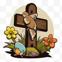 复活节基督教 向量