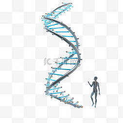 生物基因研究图片_DNA 和科学家基因组概念
