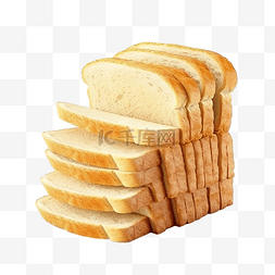 一片面包图片_孤立的一片面包的 3d 渲染