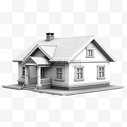 3d家庭模型图片_3d 建模 房子