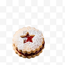 泽图片_白木烤盘上自制的圣诞林泽饼干，