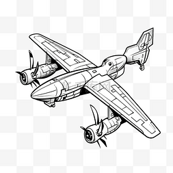 无人机直升机图片_带炸弹着色书的军用无人机导弹袭