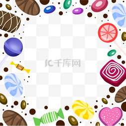 零食食物卡通图片_糖果巧克力褐色褐色