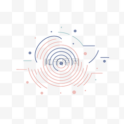 ps圆形线条形状图片具有圆形形状的线条抽象徽标向量