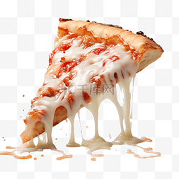 一片融化的马苏里拉披萨
