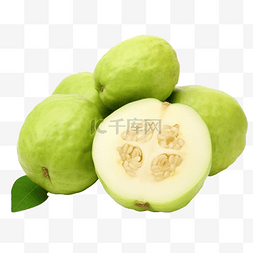 果汁梨图片_绿色番石榴 甜果，富含维生素 C，