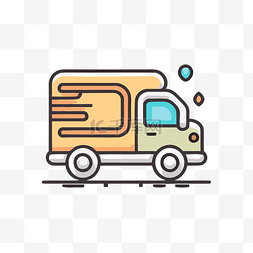 卡车图形图片_送货卡车图标矢量图形艺术