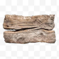 孤立的旧木头