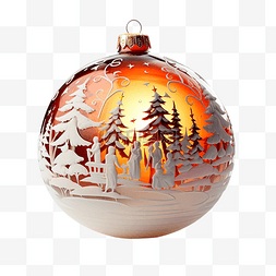 教会敬拜图片_圣诞树球与耶稣基督诞生的场景