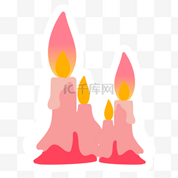 蜡烛粉色万圣节