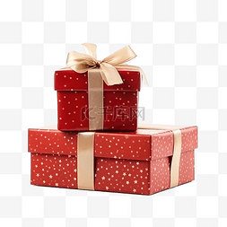 系红丝带图片_圣诞组合物，礼品盒系着红丝带