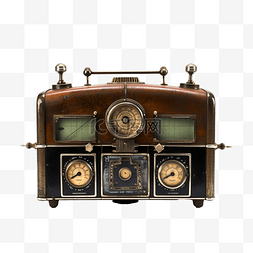 頻率图片_古董跨洋双区收音机