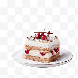 餐桌上的蛋糕图片_白色木桌上的圣诞自制甜点和圣诞