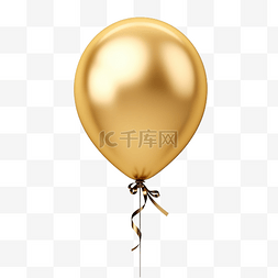 气球天图片_优雅的金色气球
