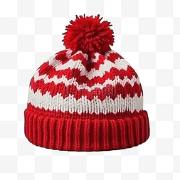 圣诞帽 红色针织帽，适合在圣诞
