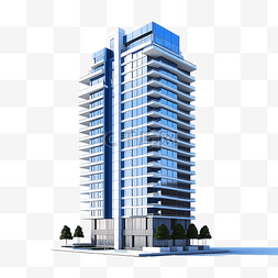 公司玻璃背景图片_蓝色住宅摩天大楼