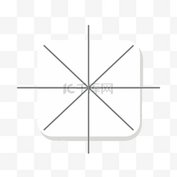 正方一辩图片_有四条线的正方形和一个白色正方