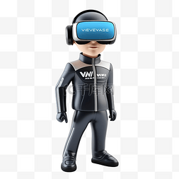 卡通虚拟现实图片_3D角色元宇宙虚拟营销