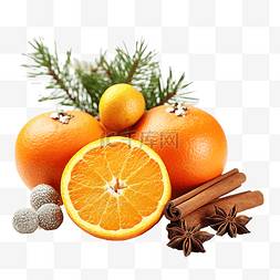 橙子和圣诞香料