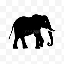 动物 大象 剪影