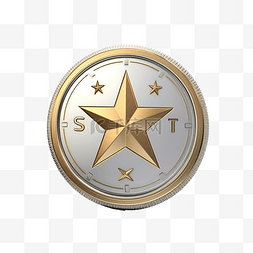3d货币符号图片_恒星 xlm 徽章加密 3d 渲染