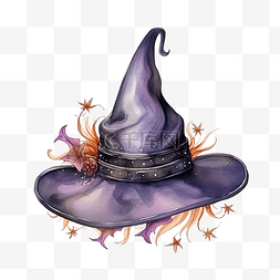 女巫帽子魔法万圣节和巫术项目水
