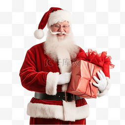 聖誕節背景图片_聖誕老人帶著一袋禮物