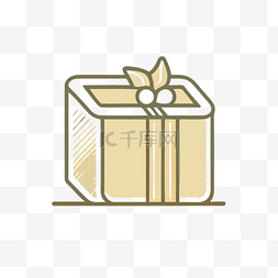 礼物矢量线性图标图片_礼物盒矢量图解